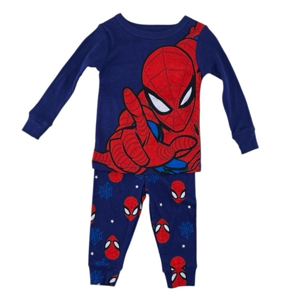Toddler Spiderman Long Sleeve Pajama Set Size 12M